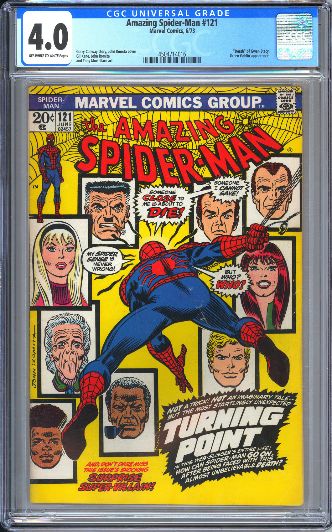 Amazing Spider-man #121 (1973) - CGC 4.0