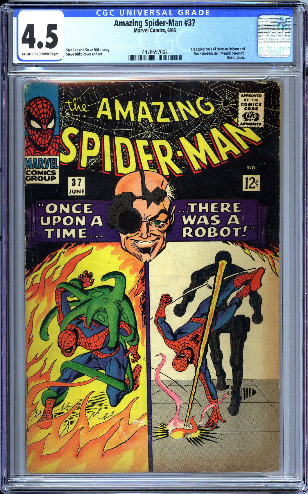 Amazing Spider-man #37 (1966) - CGC 4.5