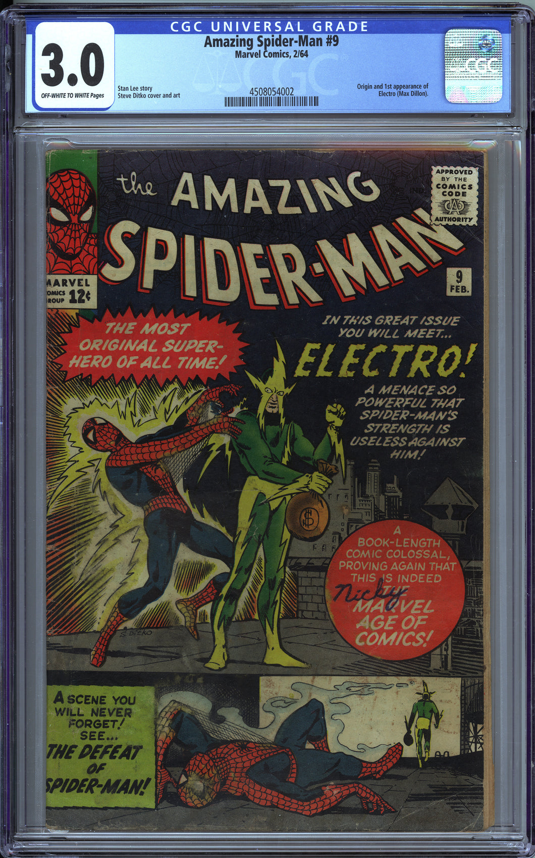 Amazing Spider-man #9 (1964) - CGC 3.0