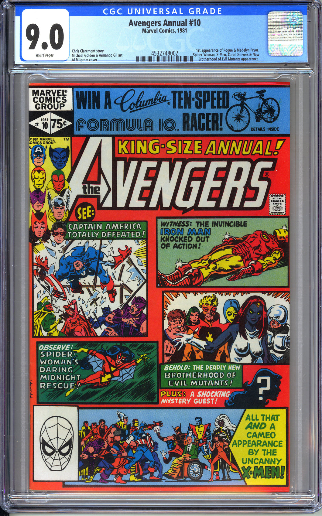 Avengers Annual #10 (1981) - CGC 9.0