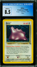 Load image into Gallery viewer, 1999 Pokemon Fossil Ditto #3 - Holo - CGC 8.5
