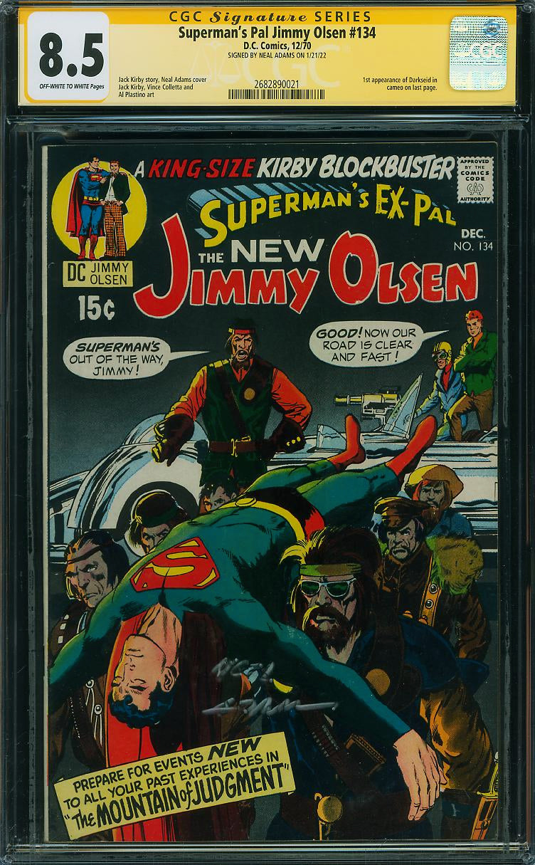Superman's Pal, Jimmy Olsen #134 (1970) - CGC 8.5 - Signed x Neal Adams