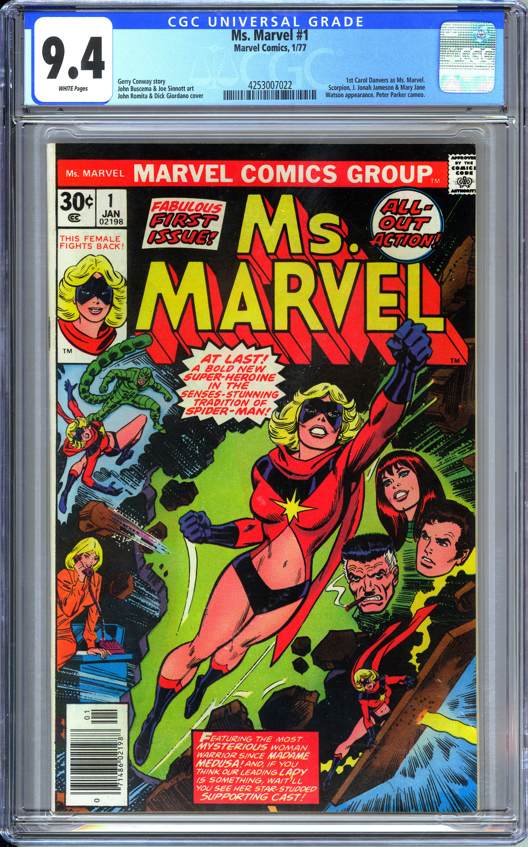 Ms Marvel #1 (1977) - CGC 9.4