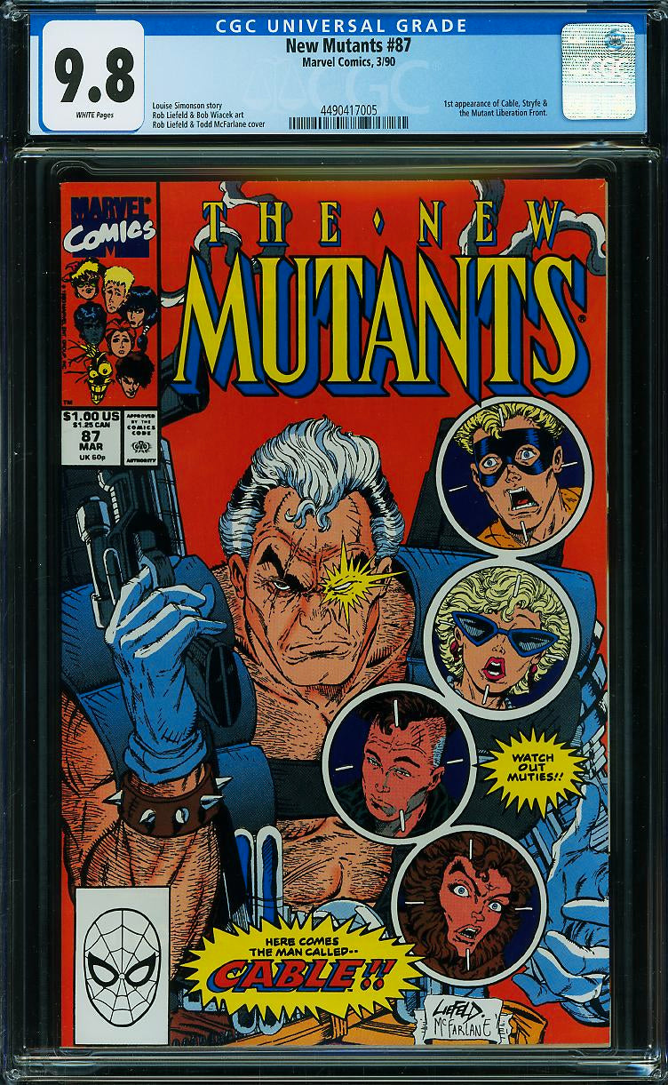 New Mutants #87 (1990) - CGC 9.8