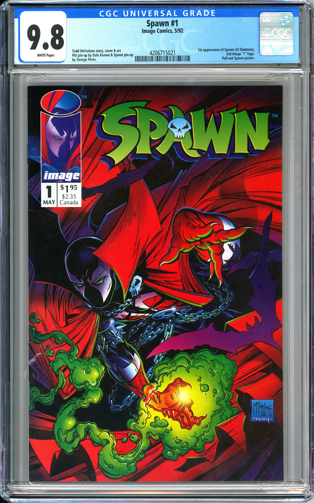 Spawn #1 (1992) - CGC 9.8