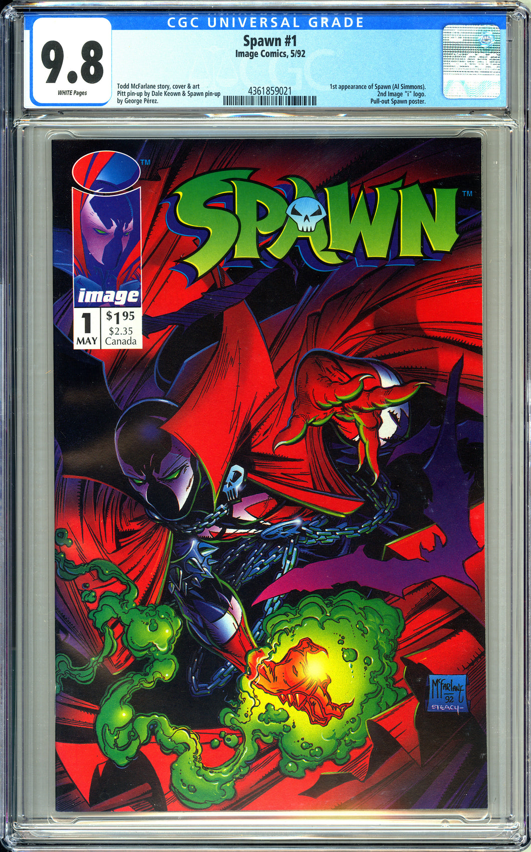 Spawn #1 (1992) - CGC 9.8