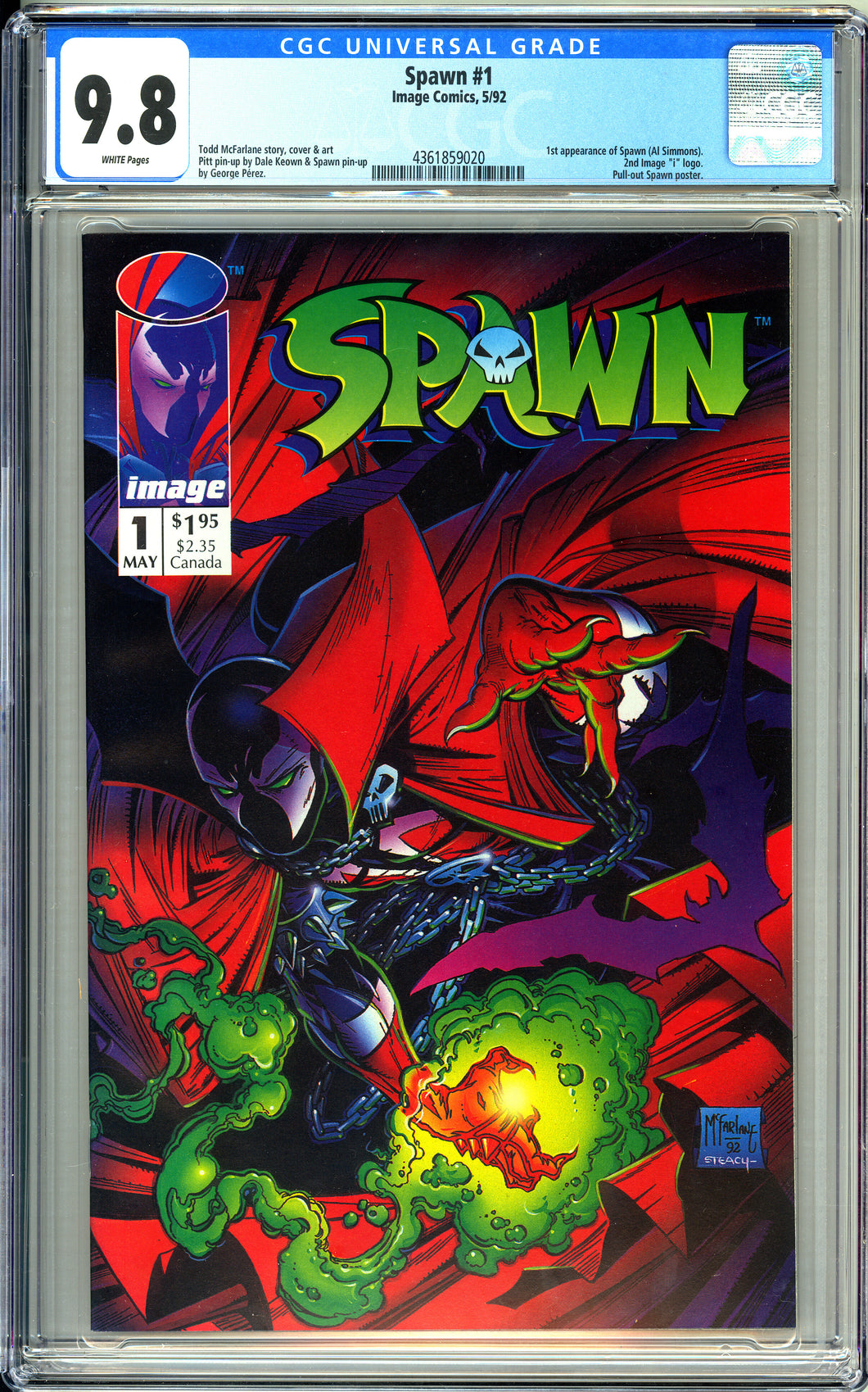 Spawn #1 (1992) - CGC 9.8