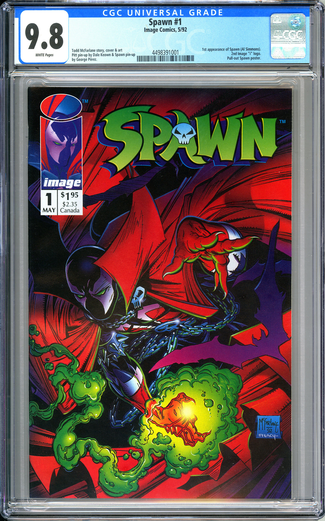 Spawn #1 (1992) - CGC 9.8