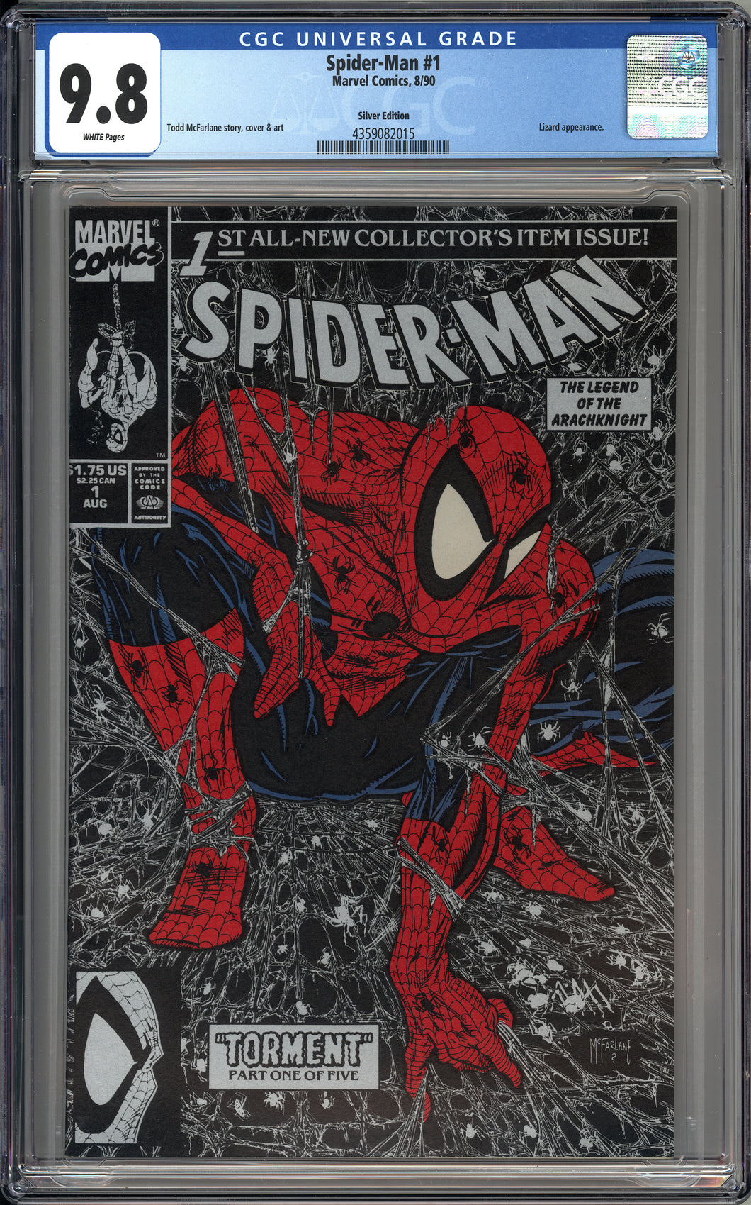 Spider-man #1 (1990) - Silver Edition - CGC 9.8