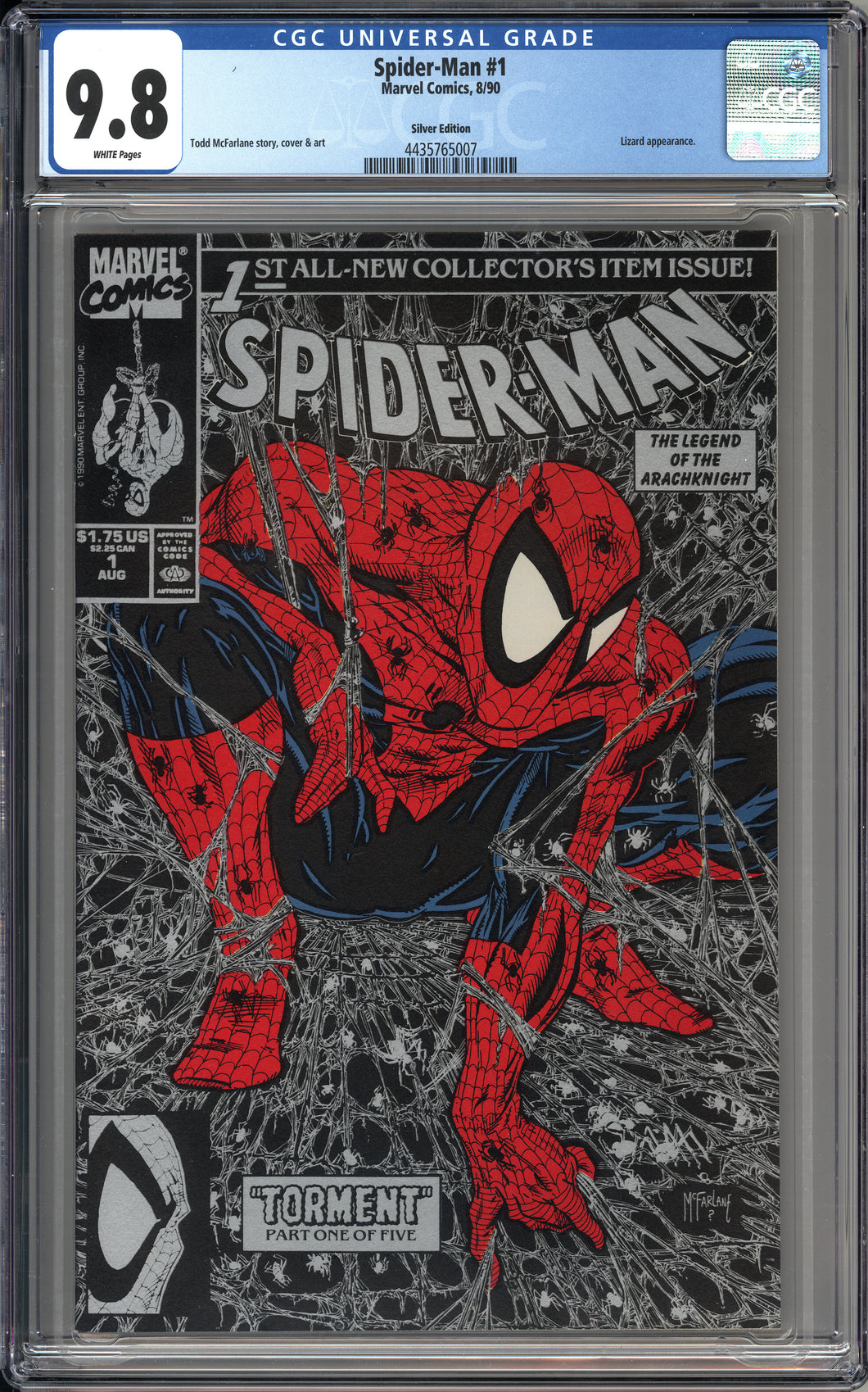 Spider-man #1 (1990) - CGC 9.8 - Silver Edition