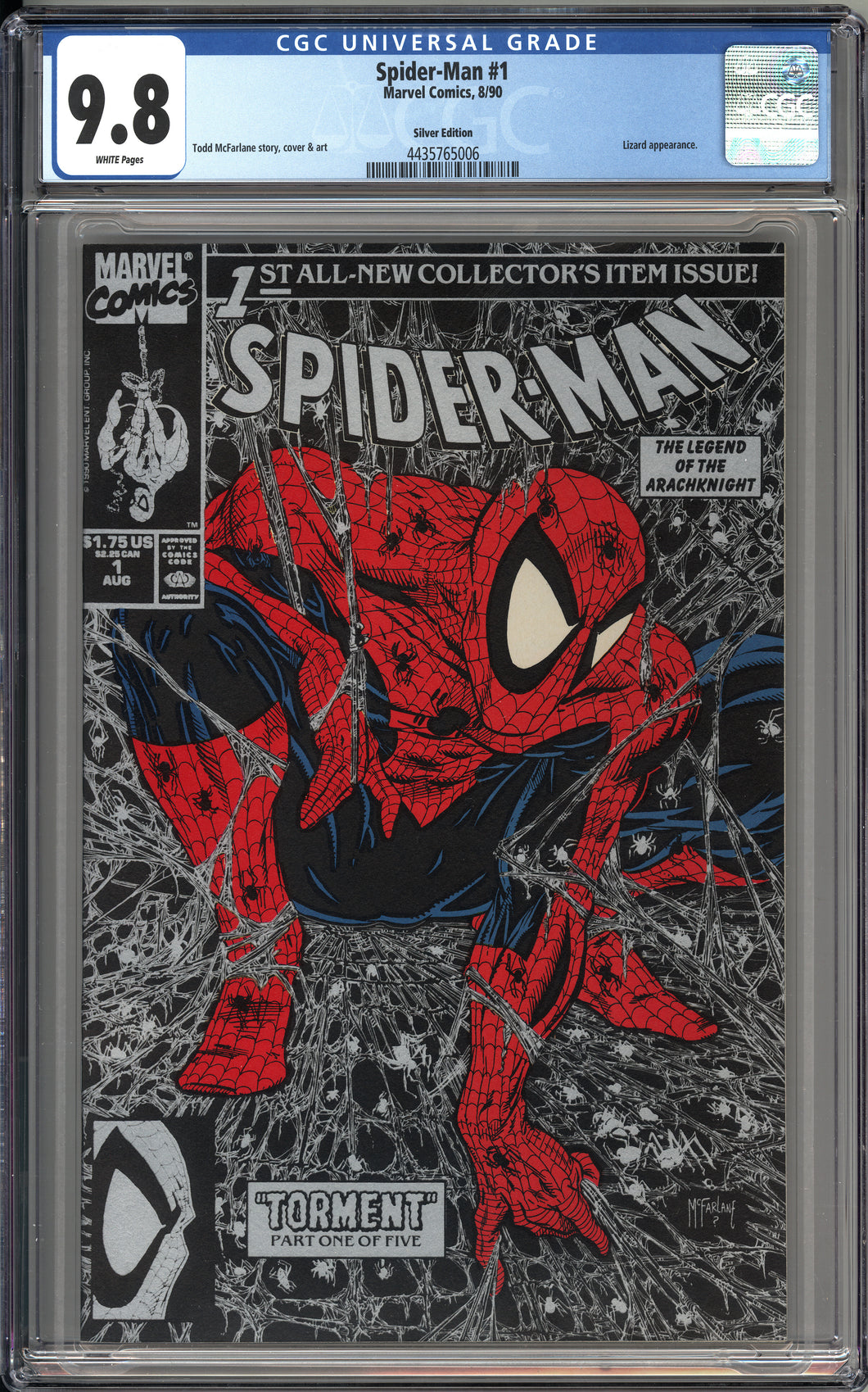 Spider-man #1 (1990) - CGC 9.8 - Silver Edition