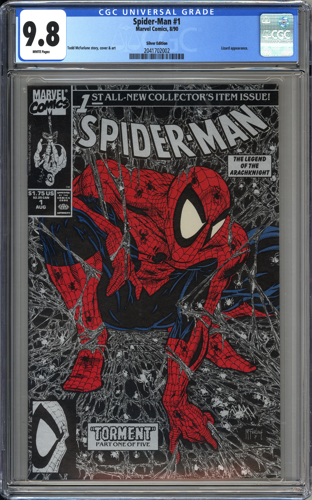 Spider-man #1 (1990) - CGC 9.8 - Silver Edition