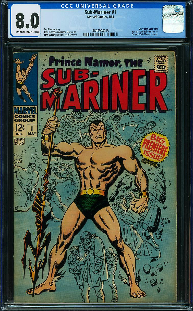 Sub-Mariner #1 (1968) - CGC 8.0