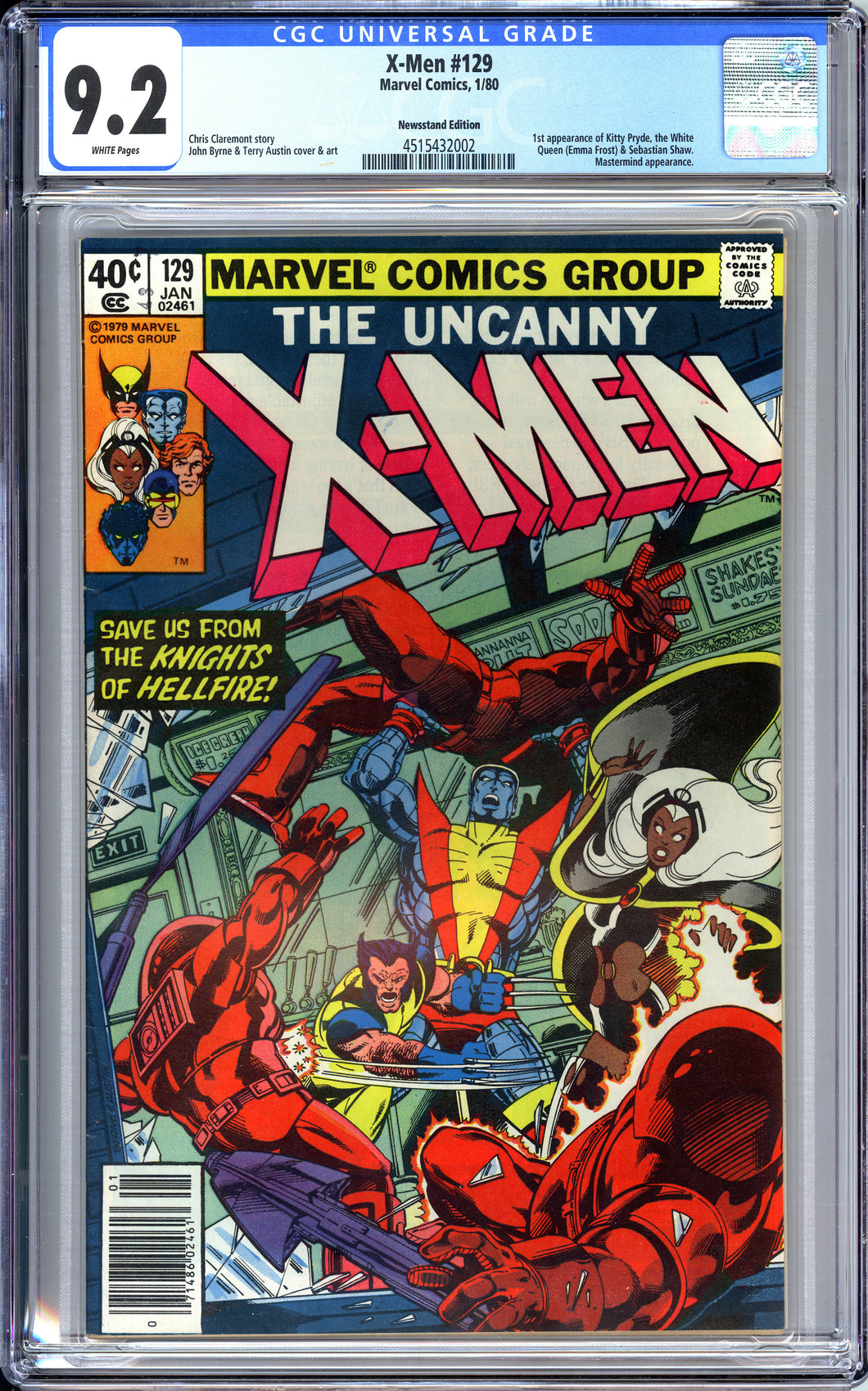 X-men #129 (1980) - CGC 9.2 - Newsstand Edition