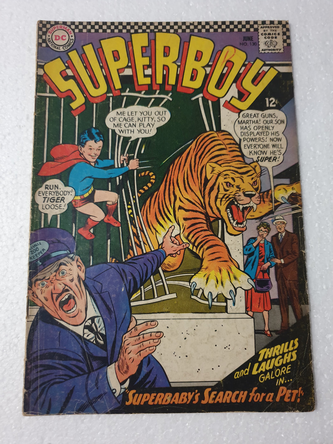 Superboy #130 (1966) - VG-